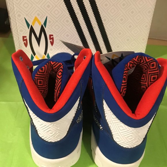 Adidas Men's Mutombo Multi Color Basketball Shoes Q33017 - Picture 6 of 7